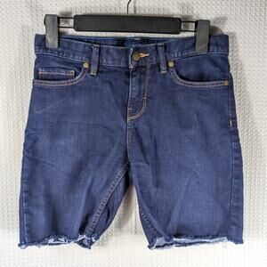 Patagonia Boyfriend Denim Shorts Women 25 (0) Organic Cotton Raw Hem Blue Jeans